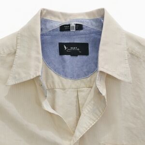 Bert Pulitzer Yellow Striped Mens Button Down Sz Lg